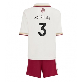 Arsenal Cristhian Mosquera #3 Maglia Gara Terza Repliche 2025-26 Bambino Maniche Corte